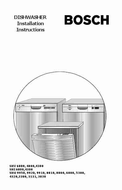 Bosch Appliances Dishwasher SHU 3131-page_pdf